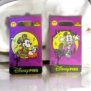 Mickey and Minnie 2024 Halloween Pins.